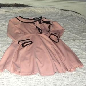 Girls pink classy dress
